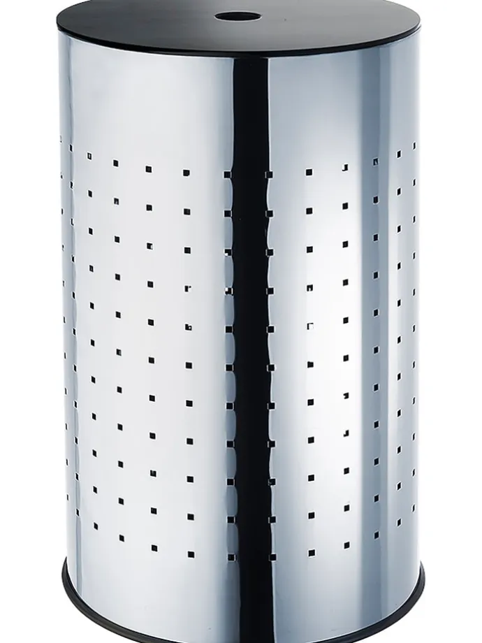 Wäschekorb STEELWASH55 in Silber