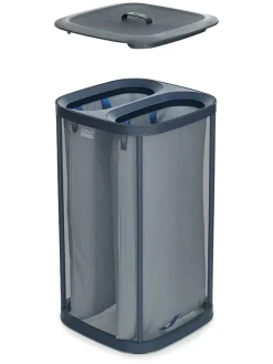 Wäschekorb "Tota" in Schwarz - 2x 30 l