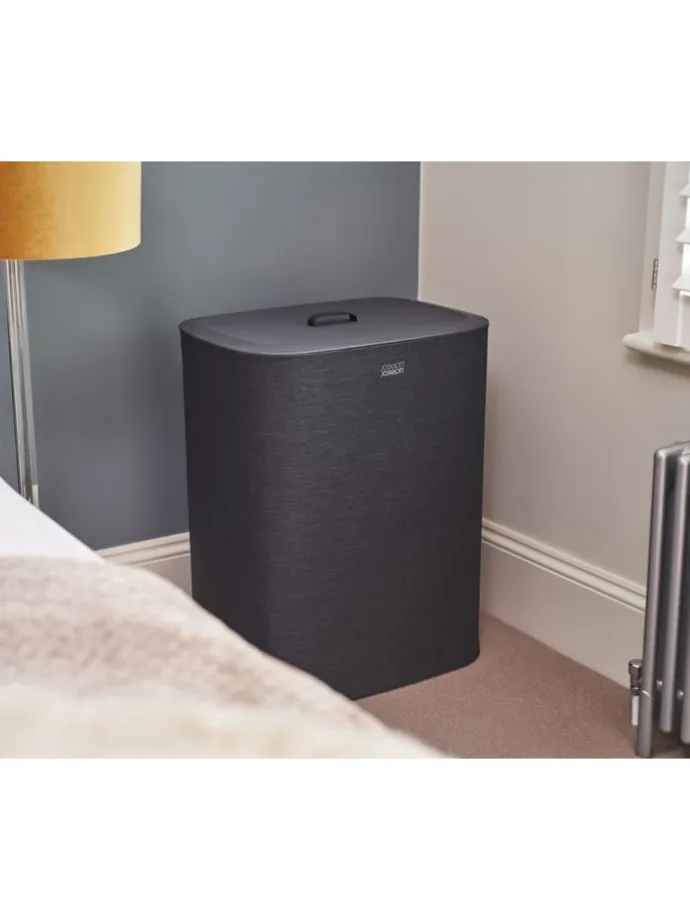 Wäschekorb "Tota" in Schwarz - 2x 45 l