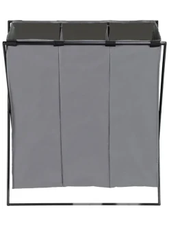 Wäschekorb "Trio" in Grau - (B)69 x (H)76 x (T)37 cm