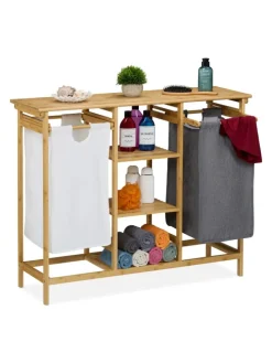 Wäschekorbregal in Mehrfarbig - (B)100 x (H)80 x (T)32 cm