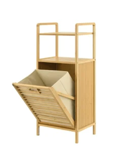 Wäscheregal Rendalen Bambus in Beige (L)40cm (B)30cm (H)95cm