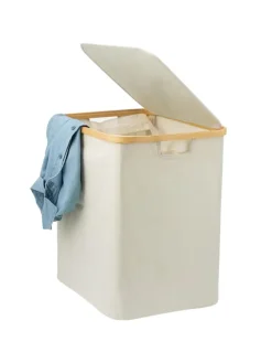 Wäschesammler 60 Liter beig