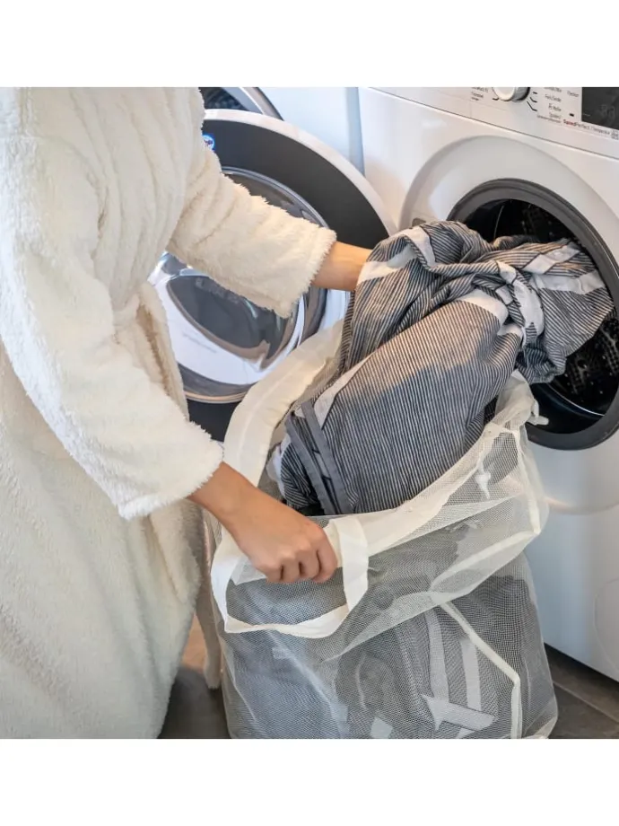 Wäschesammler 60 Liter beig