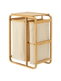 Wäschesammler Evenes in Beige (H)70.5cm (B)49.5cm (T)33cm