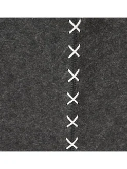 Wäschesammler in Dunkelgrau/ Natur - (B)62 x (H)68 x (T)34,5 cm