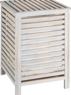 Wäschesammler "Norway" in Weiß - 65 l