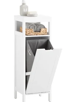 Wäscheschrank in Weiß - (B)30 x (H)90 x (T)30cm