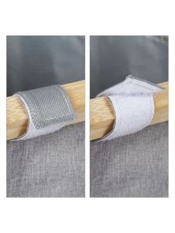 Wäschesortierer in Grau/Natur - 3x 28 l