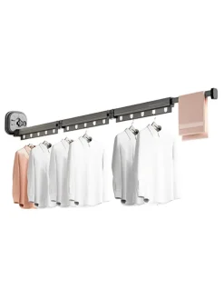 Wäschestange "Python" in Anthrazit - (L)125 cm