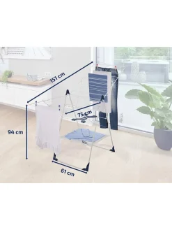 Wäscheständer "Classic 250 Flex" in Weiß - (H)94 cm