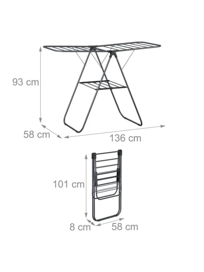 Wäscheständer in Grau