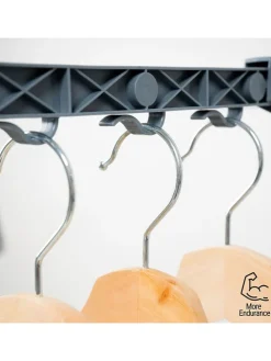 Wäscheständer in Silber/ Grau