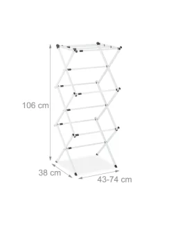 Wäscheständer in Weiß