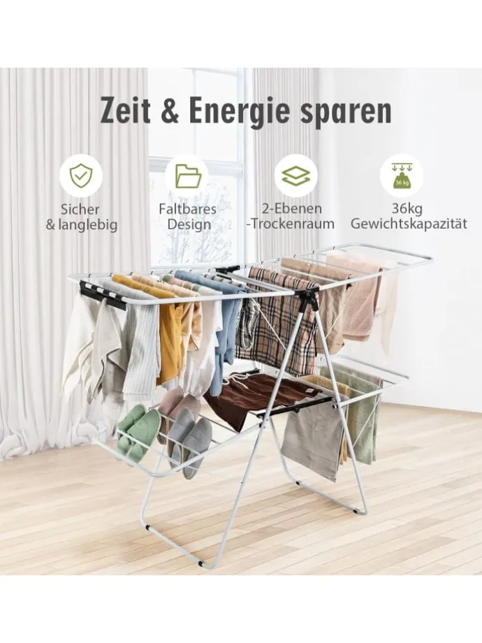 Wäscheständer in Weiß