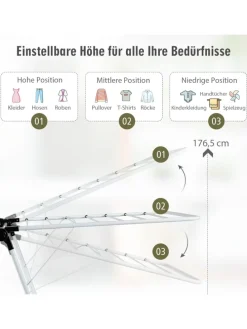 Wäscheständer in Weiß