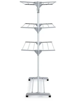 Wäscheständer in Weiß/ Grau - (B)126 x (H)160 x (T)57 cm