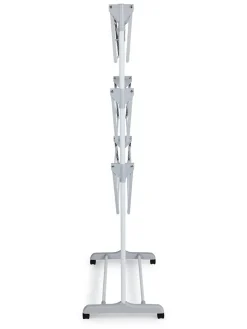 Wäscheständer in Weiß/ Grau - (B)126 x (H)160 x (T)57 cm