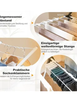 Wäscheständer klappbar in Weiß