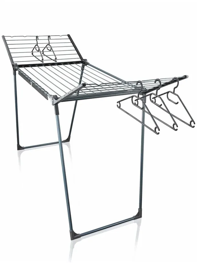 Wäscheständer "Pegasus 200" in Schwarz - (B)167 x (H)107 cm