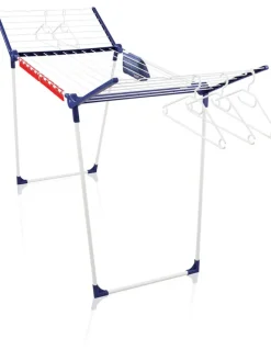 Wäscheständer "Pegasus 200 Solid Comfort" in Dunkelblau/ Weiß - (B)167 cm