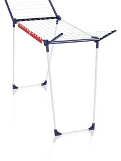 Wäscheständer "Pegasus 150 Solid Slim" in Dunkelblau/ Weiß - (B)157 cm