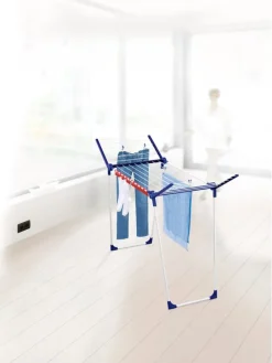 Wäscheständer "Pegasus 150 Solid Slim" in Dunkelblau/ Weiß - (B)157 cm