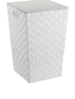 Wäschetruhe "Adria Square" in Weiß - 48 l