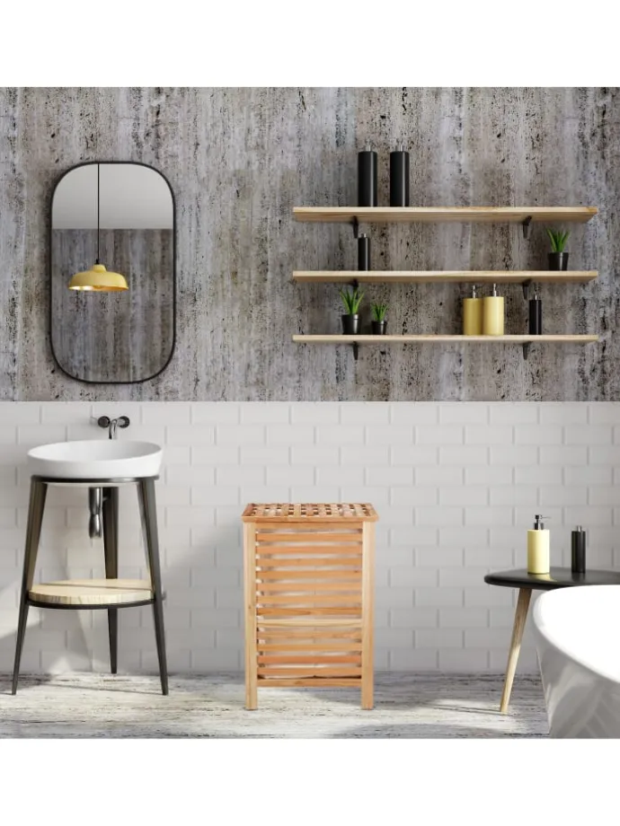 Wäschetruhe in Natur - 90 l