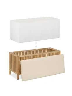 Wäschetruhe in Natur/ Weiß - 100 l