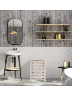 Wäschetruhe in Weiß - 52 l