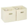 2x Aufbewahrungsbox in Beige - 30 cm