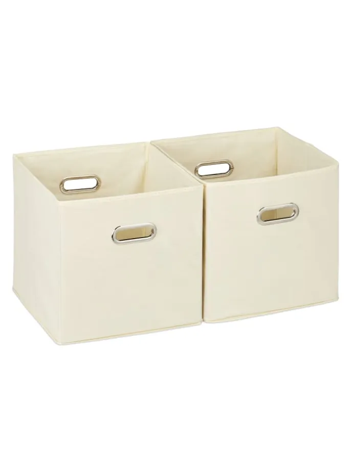 2x Aufbewahrungsbox in Beige - 30 cm