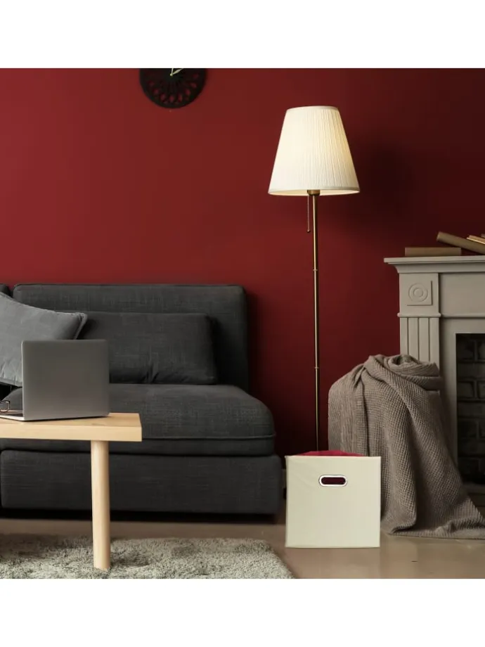 2x Aufbewahrungsbox in Beige - 30 cm