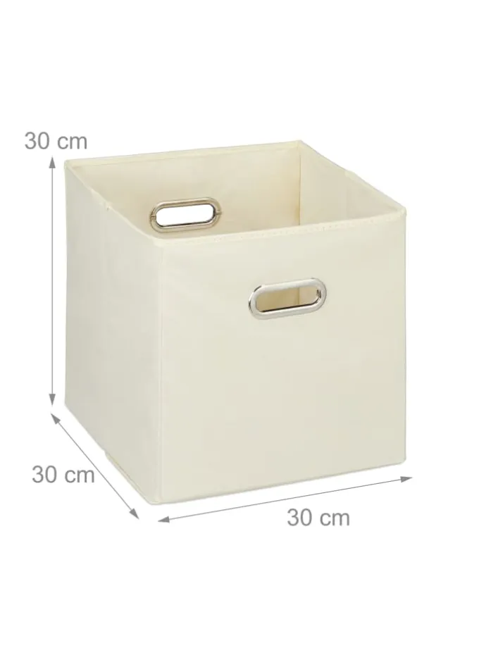 2x Aufbewahrungsbox in Beige - 30 cm
