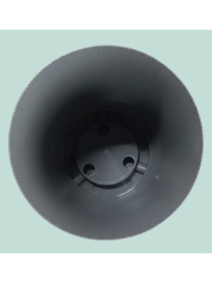 2x Blumentopf in Dunkelgrau - (H) 20 x Ø 20 cm