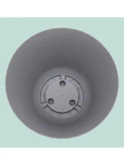 2x Blumentopf in Hellgrau - (H) 20 x Ø 20 cm