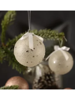 12x Christbaumkugeln Weihnachtskugeln bruchfest 2 Designs D: 8cm transparent