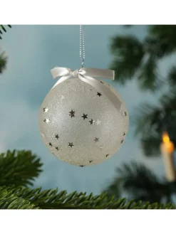 12x Christbaumkugeln Weihnachtskugeln bruchfest 2 Designs D: 8cm transparent