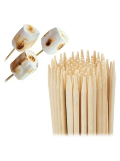 300x Holzspieße in Natur - Ø 0,4 x (L)40 cm