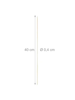 300x Holzspieße in Natur - Ø 0,4 x (L)40 cm