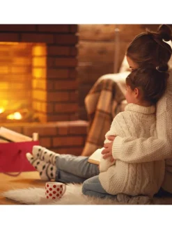 2x Kaminholztasche in Rot