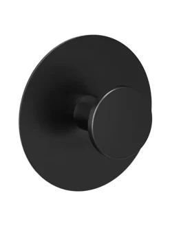 4x Klebehaken in Schwarz - Ø 5,5 cm