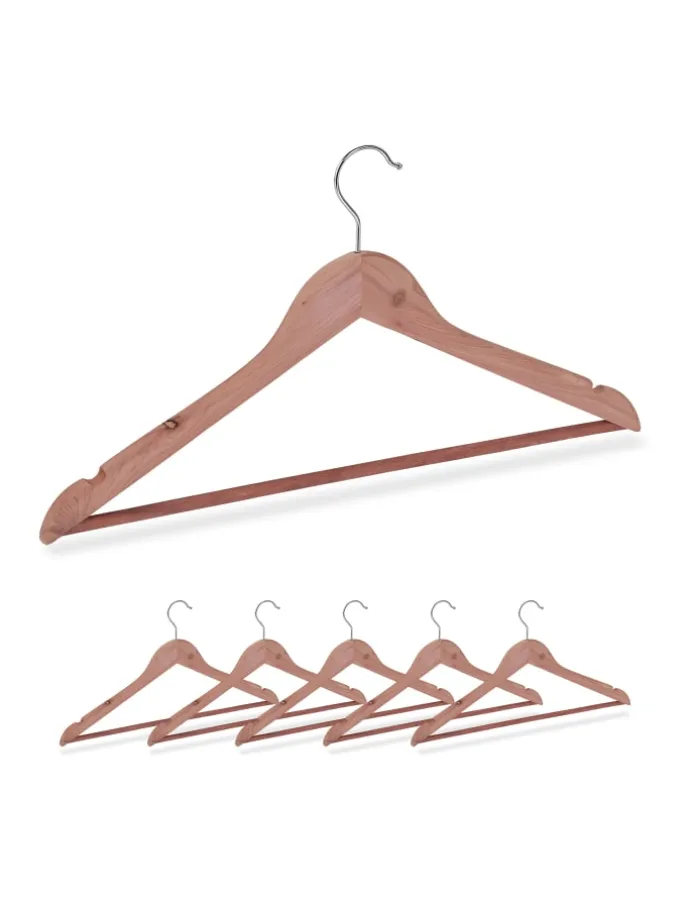 24x Kleiderbügel in Natur