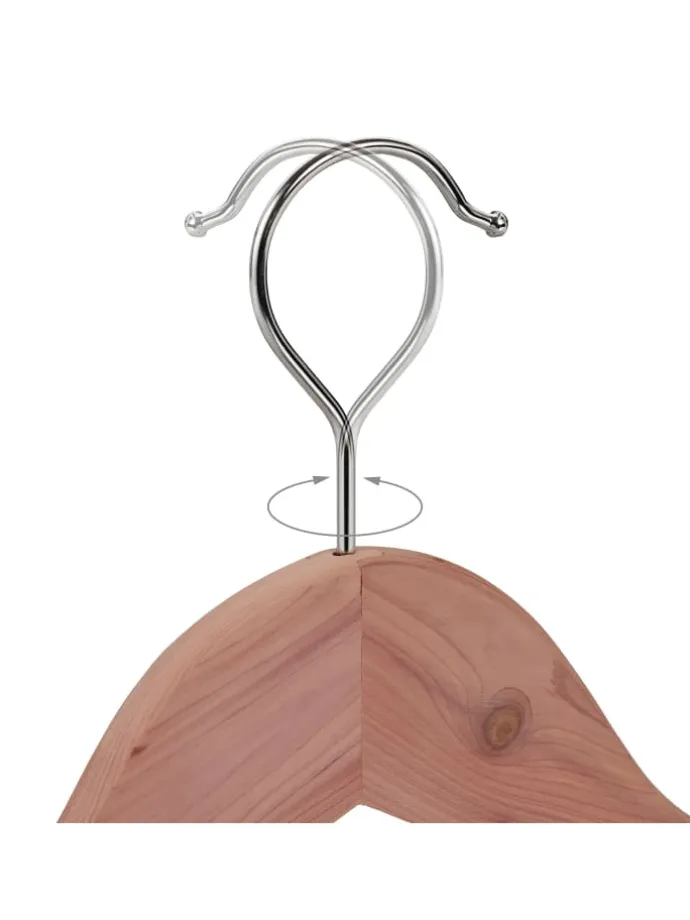 24x Kleiderbügel in Natur