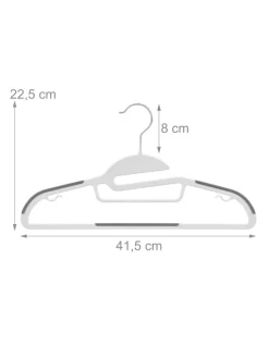 20x Kleiderbügel in Weiß