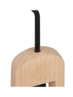 5x Klemmhaken in Schwarz/ Natur