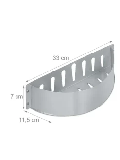 2x Kohlekorb in Silber