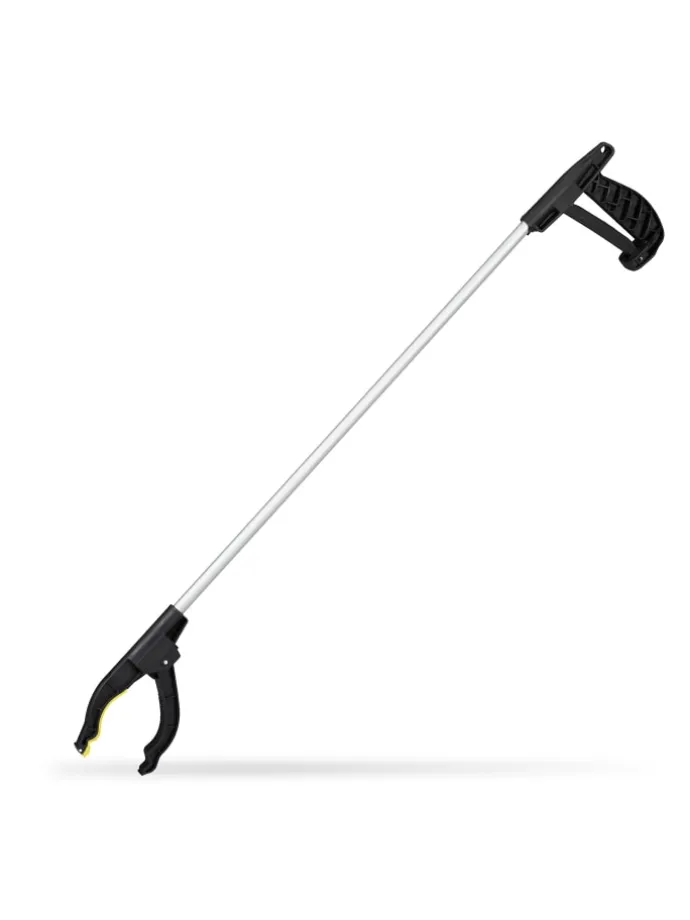 4x Müllgreifer in Silber/Schwarz