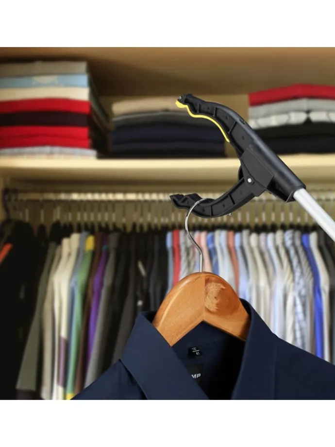 4x Müllgreifer in Silber/Schwarz